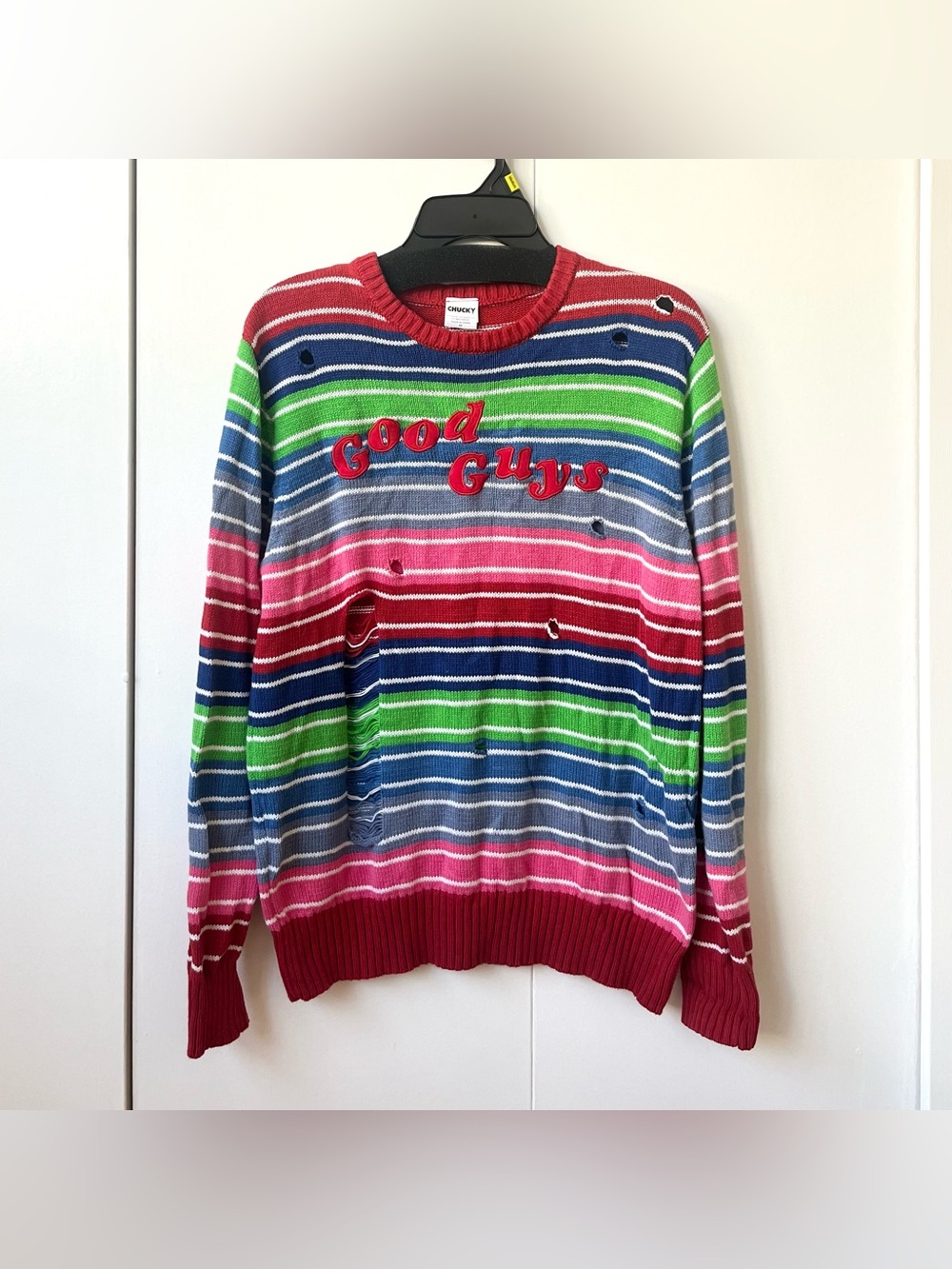 Chucky Good Guys striped sweater